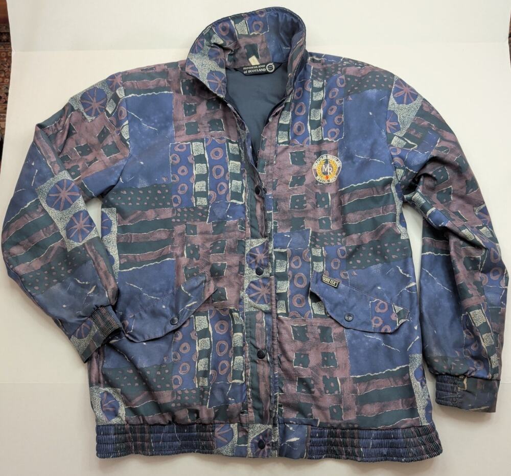 VTG Sunderland Of Scotland Nemacolin Woodlands Golf Geometric Windbreaker Size S